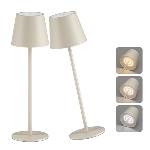 💎Specificazione del prodotto: L'altezza di questa Lampada da tavolo ricaricabile senza fili led esterna wireless Beige è di 36,5 cm, il diametro del fondo rotondo inferiore è di 10,8 cm, il diametro superiore del paralume superiore è di 8 cm, il diametro inferiore è di 11,3 cm, il peso è di 1,05 kg (singolo), 5V DC, 1A, CRI (indice di resa del colore)> 83; 316 Lumen, Costruito in batteria al litio ricaricabile.