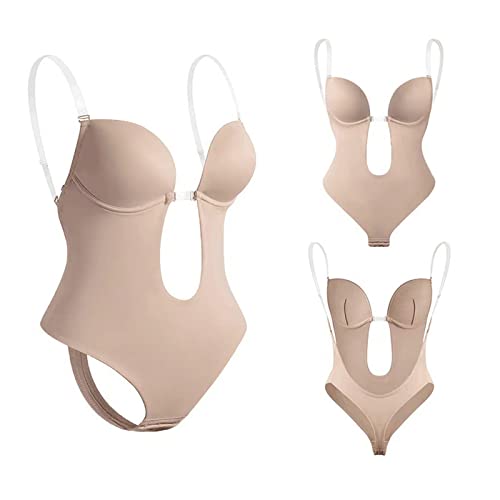 Damen BH RüCkenfreie Body Tiefen RüCkenausschnitt, Shapewear Formende...