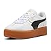 PUMA Women's Palermo Elevata Shoes, Puma White/Gum 8.5 Medium