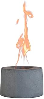 colsen Tabletop Rubbing Alcohol Fireplace Indoor Outdoor Fire Pit Portable Fire Concrete Bowl Pot Fireplace