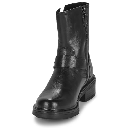 Boots noires CHATTAWAK à talon décroché bas et zip - 4