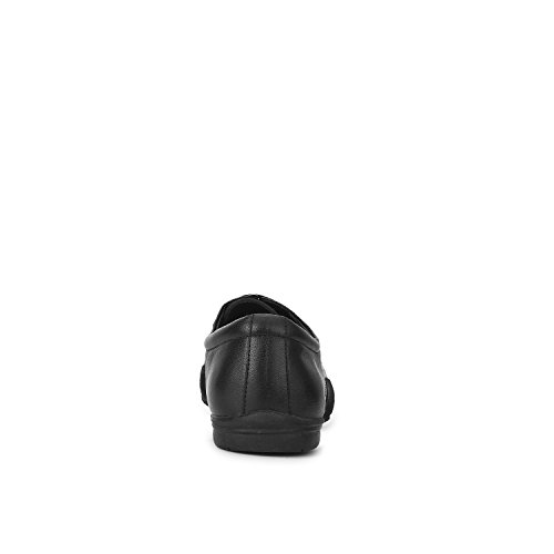 Image of Red Chief Mens Red Chief Formal Derby Shoes for Men Black Boat Shoe