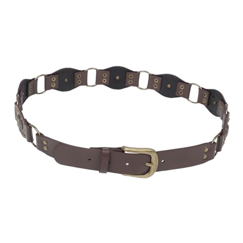 Vintage Patchwork Design with Carved Buckle Fit for Jeans and Any Occasion Durable Comfortable Cowgirl Accessory