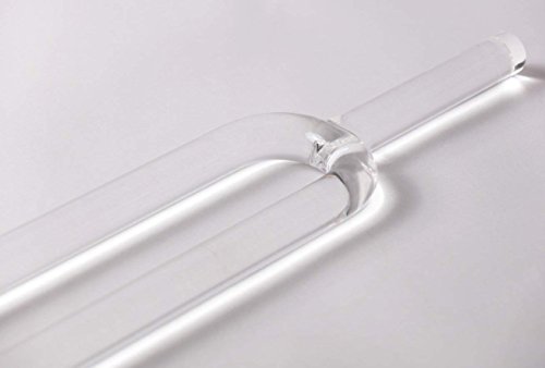 Clear Quartz Crystal Tuning Fork Perfect Note F Heart Chakra Diameter 16 mm