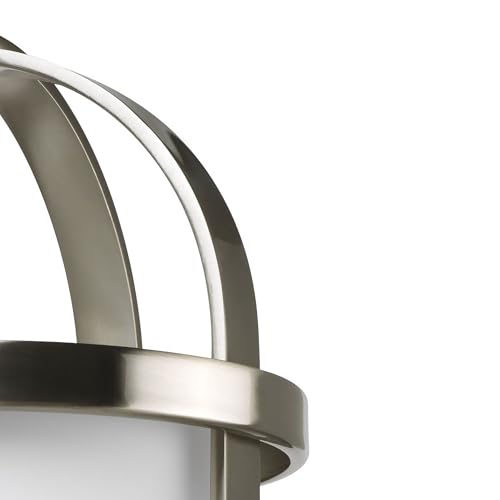 Image of Progress Lighting 1-Light Foyer Pendant, Bay Court Collection, Indoor, P3701-09, Brushed Nickel