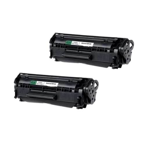 Cartouche de toner Q2612A 12A noir lot de 2 pour imprimantes Laserjet 1010 1020 3015