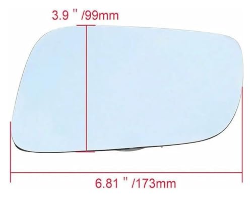 Rétroviseur extérieur bleu pour Golf 4 et Passat gauche ou droit - 3