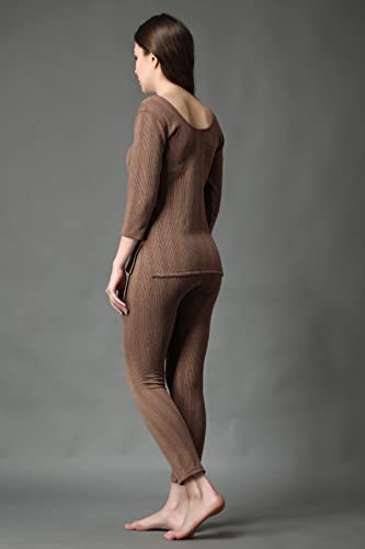 Image of FF Winter Wear Thermal Upper Vest and Bottom Lower Warmer Combo for Women Long Johns Underwear Set