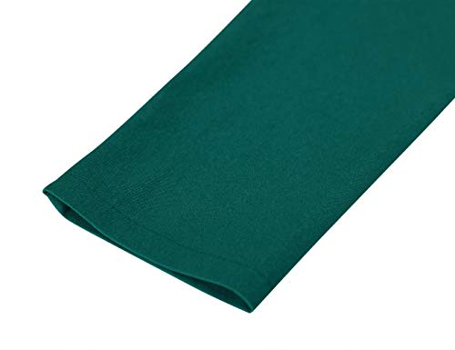 Image of MUXXN Women's Midi Pencil 1950s Vintage Cocktail 3 /4 Sleeve Tie Neck Bodycon Mid-Calf Dress with Pockets