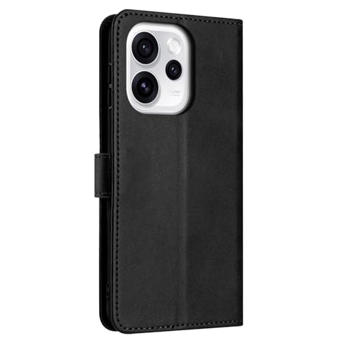 PanXCase Cover Libro per Oppo Reno 15 - Custodia PU Pelle Wallet, Supporto, 3 Porta Carte, Magnetica Antiurto Case (Nero)