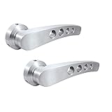 United Pacific 24039 CNC Milled Billet Aluminum Door Handles, Universal Fitment, Fits Most Ford/Chevy/Mopar Handle Shafts, Brushed Finish - Pack of 2