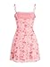Verdusa Women's Casual Sundress Sleeveless Floral Print Spring Summer Mini Cami Dresses Birthday Date Outfits Pink X-Small