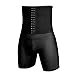 YLSHSQSMWJD Uomo Vita Alta Compressione Boxer Slip Controllo Pancia Dimagranti Shapewear Pantaloncini Fascia Pantaloni(Color:Black,Size:XL)