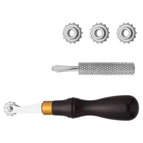 Generisch Lederarbeiten Abstandshalter Werkzeugset Holzgriff