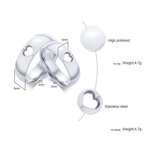 LiFashion Personalized Promise BFF Rings for 2,Stainless Steel Name Customized Mom & Daughter/Aunt & Niece/Grandma & Granddaughter Best Friends Matching Rings for Women s2