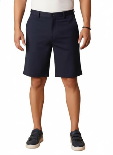 Image of OOMPH! Men's Short for Summer | Stretchable Fabric | Breathable & Lightweight | Casual Lounge Short with Elastic Waistband & Drawstring