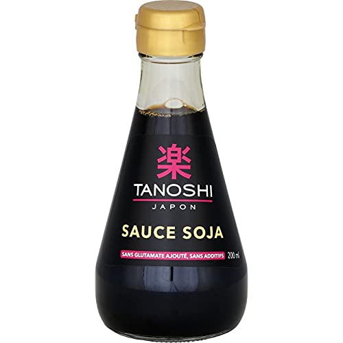 Savourez l'Authentique Sauce Soja Japonaise Tanoshi - 200ml - Épicerie Salée Découvrez la Subtile Harmonie des Saveurs du Monde - Produit Asiatique - Le Lot De 3