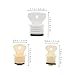 6pcs Leakproof Hot Water Bottle Stoppers Reliable Rubber Caps for Effortless Replacement Broad Compatibility for Various and Styles