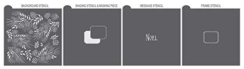 Cookie Stencils by Julia Usher | Noel | Prettier Plaques 5 Stencil Set
