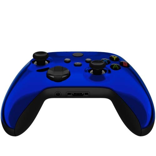 Image of MODDEDZONE Custom Wireless UNMODDED Controller for Xbox One S /X and PC - Exclusive and Unique Designs - The Perfect Gaming Gift for Enthusiasts Chrome Blue