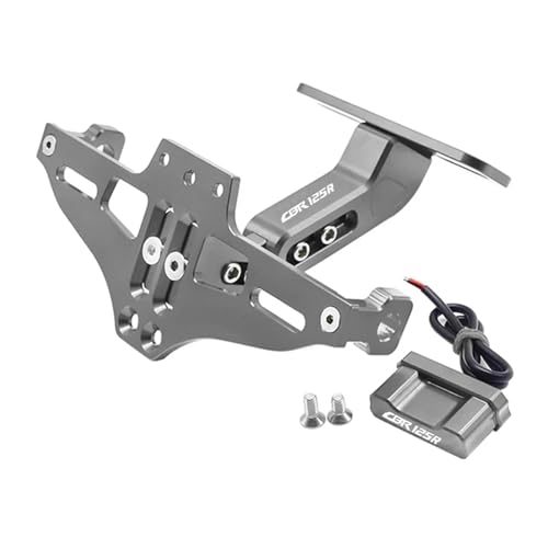 Support de Plaque réglable pour Honda CBR125R avec éclairage LED puissant et inclinaison sur mesure