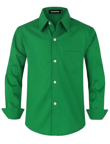 Chemise habillée garçon anti-plis en tissu rigide pour grands ados
