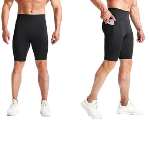Pantalones cortos de correr para hombre en color verde talla XL JCVBN 2