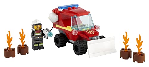 Image of LEGO 60279 City Fire Hazard Truck Toy, Fire Engine with Firefighter Minifigure for 5 Years Old Boys and Girls, 1 Piece, Multicolor