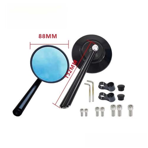 Espejo retrovisor universal de moto para rutas de fin de semana en Yamaha Fazer y MT-09 2