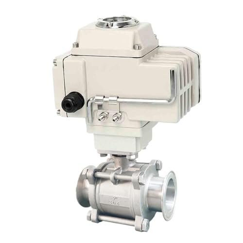Vanne à bille motorisée 220V DN50 en acier inoxydable triclamp