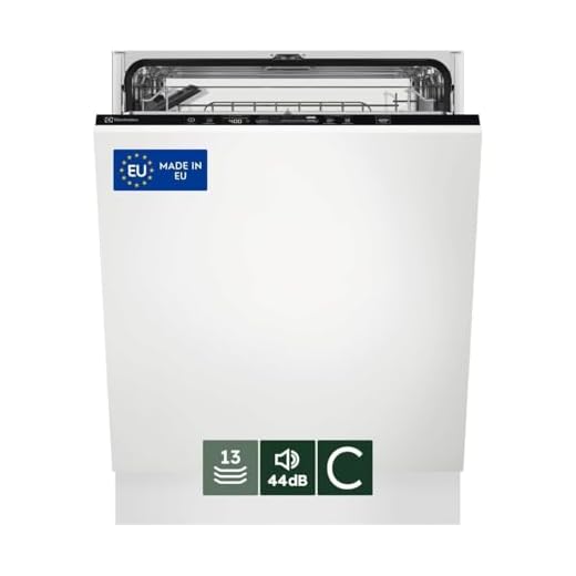 Electrolux EEA27410L Lavastoviglie da Incasso Serie 300, 13 Coperti, Tecnologia AirDry,Comandi QuickSelect, Ottimizza energia e tempo con AutoSense, Installazione PerfectFit,Silenziosità 44 dB,60 cm