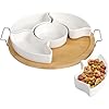 Amazon.com: Ceramic Divided Serving Dishes, 11 Inch Porcelain Divided ...