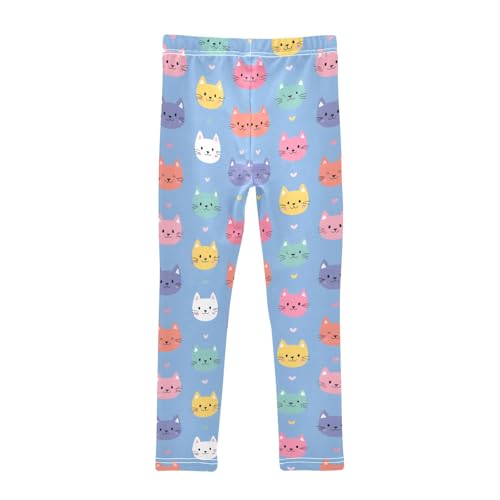 Girls' Athletic Leggings Ankle Length Yoga Dance Pants Kids Teen 4T Cat2