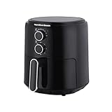 Hamilton Beach Air Fryer, 4.2L, SimpliFry, 1300W, Manual Controls, Adjustable Temperature, Adjustable Timer, 60 Min Timer, Energy Saving, Fry, Roast, Bake, Broil, Reheat, Black - HB4001