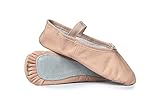 Child Economy Leather Full Sole Ballet Shoes,T1000CPNK01.5M,Pink,01.5M