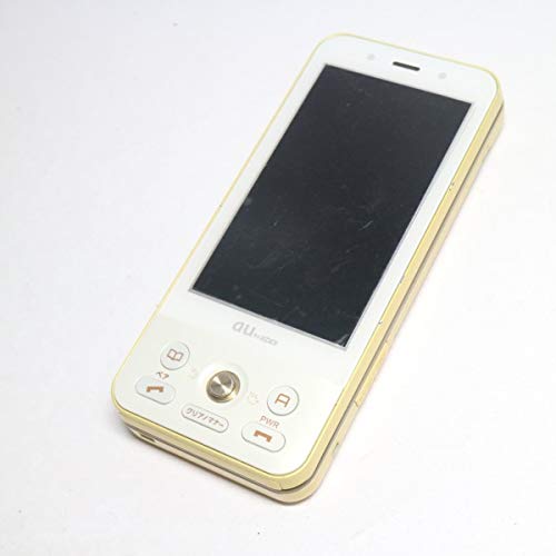 つ　スマホ　ストロボ　ホワイト✖️イエロー Amazon | au SA002 カスタードイエロー 携帯電話 白ロム | 携帯電話