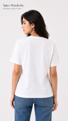 Image of Women's Plain Cotton T-Shirt