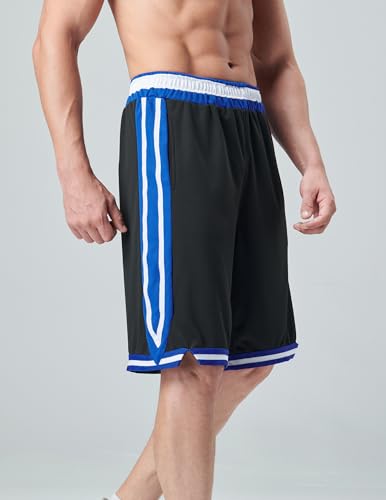 Image of Liberty Imports Pack of 5 Men's Athletic Basketball Shorts Mesh Quick Dry Activewear with Pockets