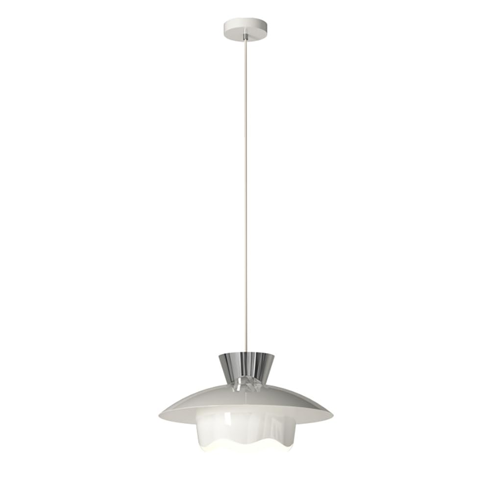 Lustre LED moderne 7W chic en métal chromé pour aménagement intérieur épuré