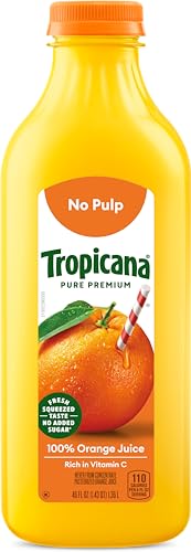 Tropicana Pure Premium 100% Orange Juice Original, No Pulp,�No Sugar Added, 46 fl oz bottle