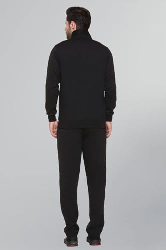 Image of GODFREY Zipper Track Suit For Man Winter Wear High Neck Cotton Tracksuit- Co ords For Men Regular Fit