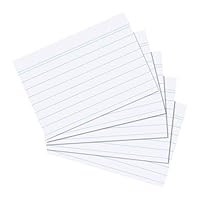 Herlitz Karteikarten, DIN A6, weiß, liniert, 100 Stück