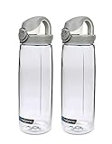 2x Nalgene Trinkflasche Everyday OTF, transparent, Deckel grau-weiss