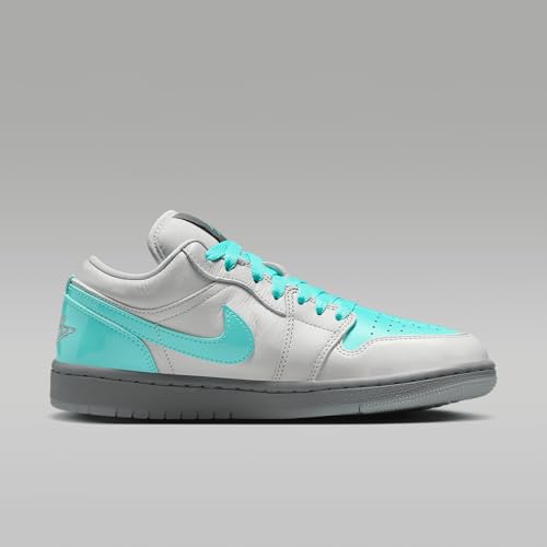 Jordan Air 1 Low SE Women's Shoes (HQ3599-025, Photon Dust/Smoke Grey/Glacier Blue/Aurora Green) Size 93