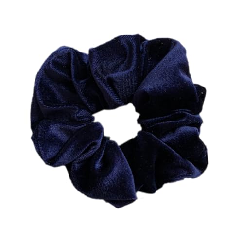 Pack of 1 Velvet Hair Bobbles for Women Retro Elastic Ponytail Hair Band, Soft Hair Bands, Hair Rings with Elastic Band