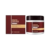Mascarilla Capilar de Colágeno y Queratina, Mascarilla Capilar de Keratina para Reparación Profunda y Daño, Acondicionador Hidratante para Cabello Rizado, Liso, Fino y Fino (1PCS)