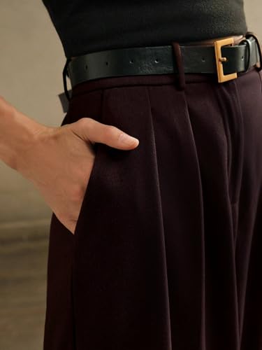 Image of GRECIILOOKS Trousers for Woman | Womens High Rise High Waist Flared Korean Style | Formal Pant for Women Office Wear| Track Pants for Womans Elegant for College & Events (Available in Plus Size)