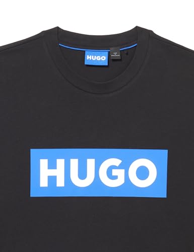 HUGO Men's Logo Stripe Cotton Crew Neck T-Shirt2