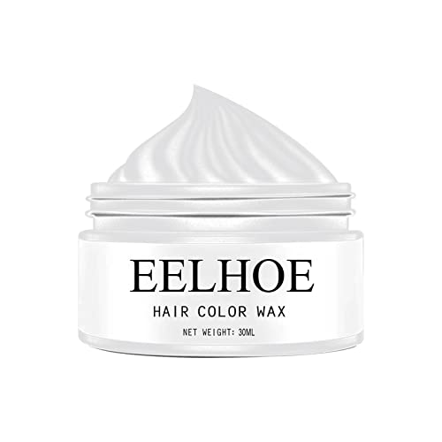 Xiahium Temporary Hair Wax Pomade Disposable Washable Hair Color Wax Natural Hairstyle Cream Hair Coloring Dye Wax
