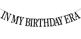In My Birthday Era Banner, Go Shawty It's Your Birthday, Older Wiser Hotter, Happy Birthday Party Decorations Supplies, Black Glitter